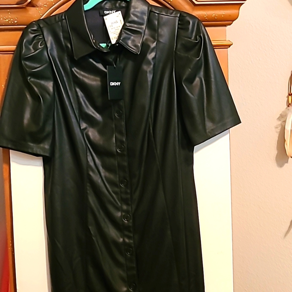 DKNY Brand New Dress Leather like material